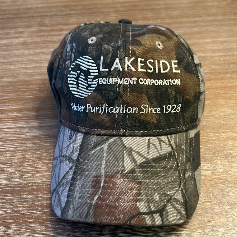 Lakeside Equipment camo baseball cap. Never worn.